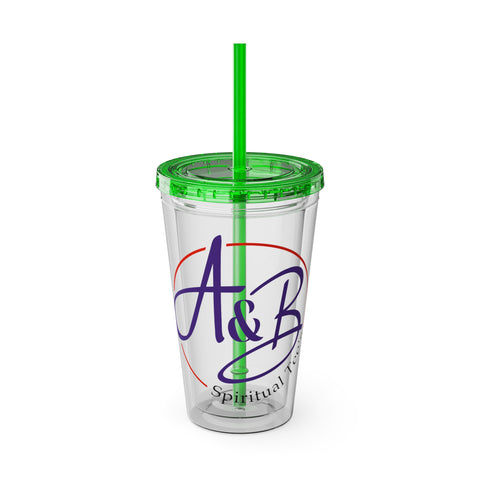 Sunsplash Tumbler with Straw, 16oz