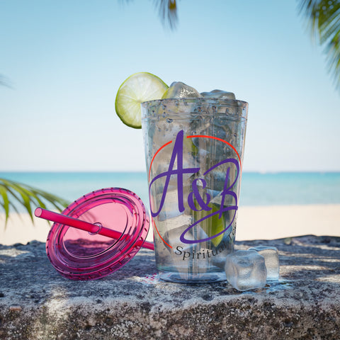 Sunsplash Tumbler with Straw, 16oz