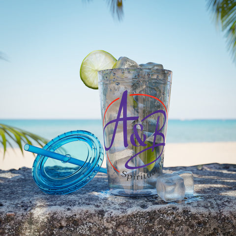 Sunsplash Tumbler with Straw, 16oz