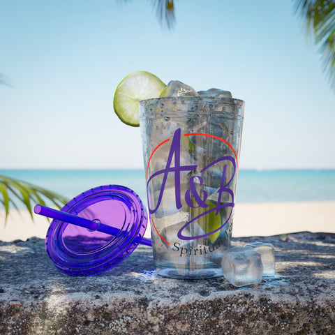 Sunsplash Tumbler with Straw, 16oz