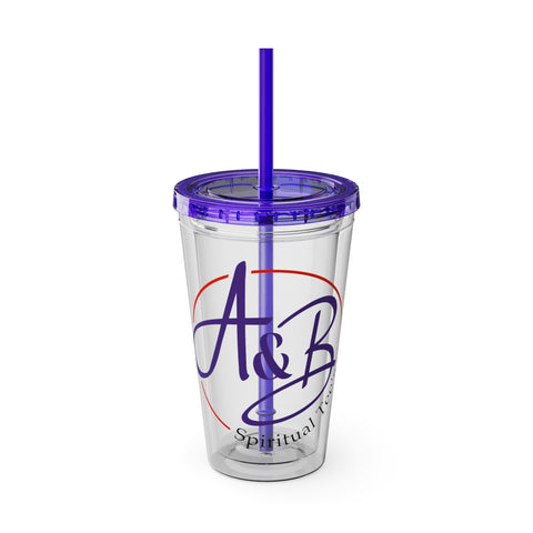 Sunsplash Tumbler with Straw, 16oz