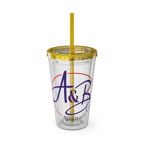 Sunsplash Tumbler with Straw, 16oz