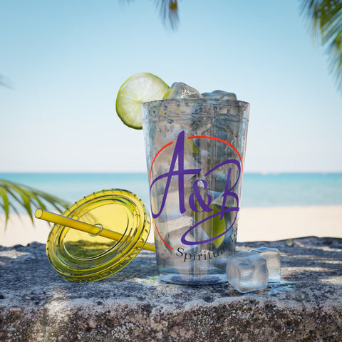 Sunsplash Tumbler with Straw, 16oz