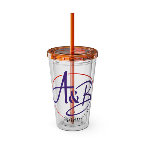 Sunsplash Tumbler with Straw, 16oz