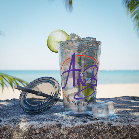 Sunsplash Tumbler with Straw, 16oz