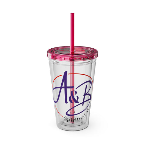 Sunsplash Tumbler with Straw, 16oz