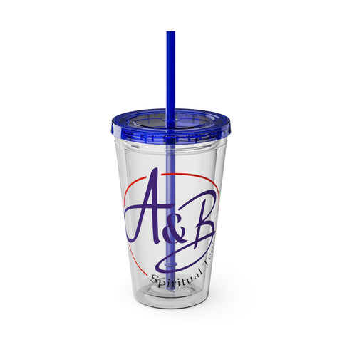 Sunsplash Tumbler with Straw, 16oz