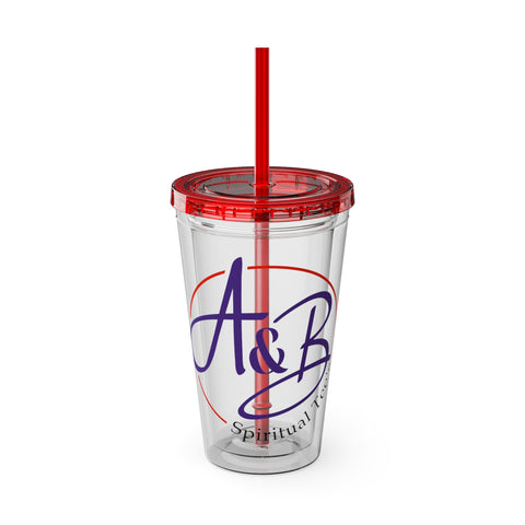 Sunsplash Tumbler with Straw, 16oz