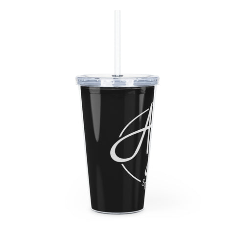 Plastic Tumbler with Straw