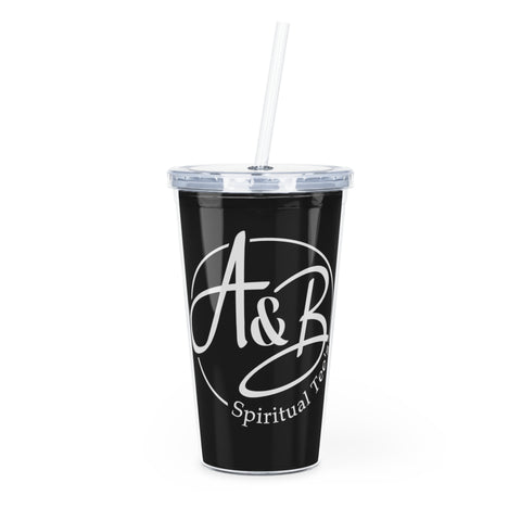 Plastic Tumbler with Straw