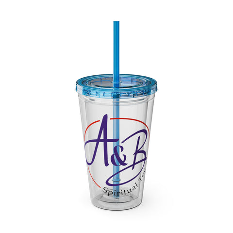 Sunsplash Tumbler with Straw, 16oz