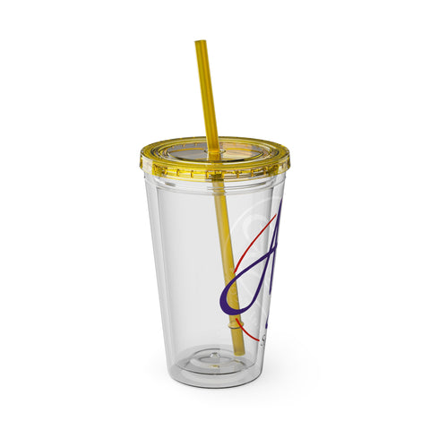 Sunsplash Tumbler with Straw, 16oz